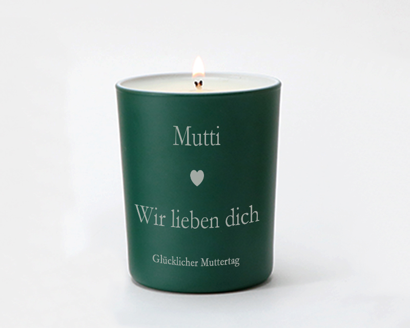 Gravierte Kerze Zärtlichkeit 2