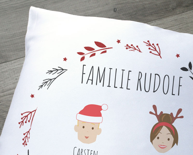 Coussin personnalisable - Collection Family Circus Noël