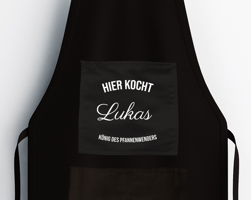 Anpassbare schwarze Schürze - 3