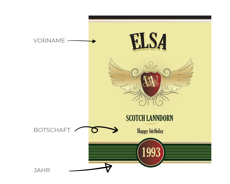 Personalisierter Whisky Classical