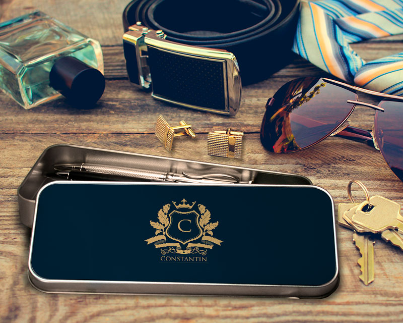 Metall-Etui Wappen