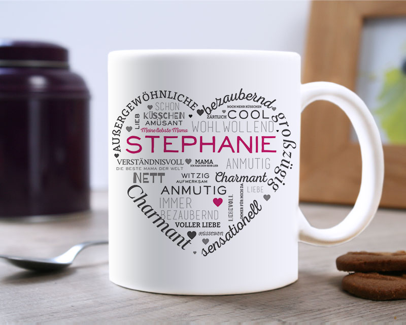 Tasse Liebe Worte für Mama Foto