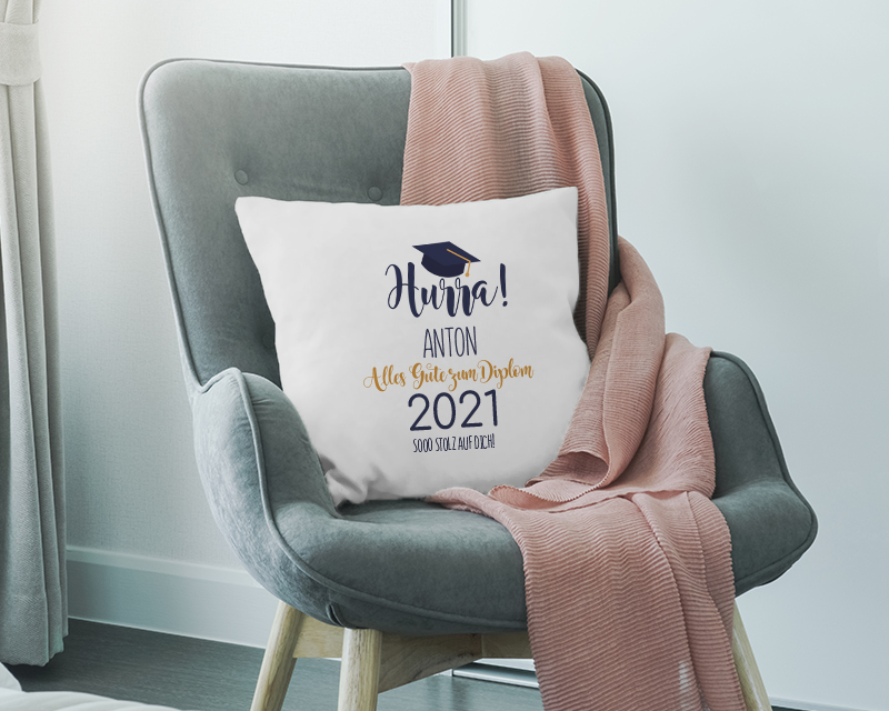 Coussin personnalisé - Collection diplomé(e)