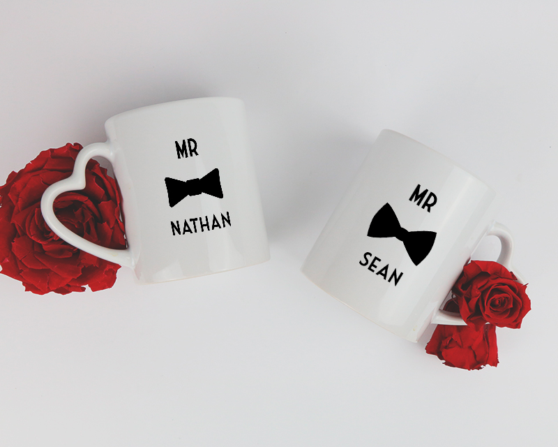 2er-Set Personalisierbare Tassen - Mr & Mr
