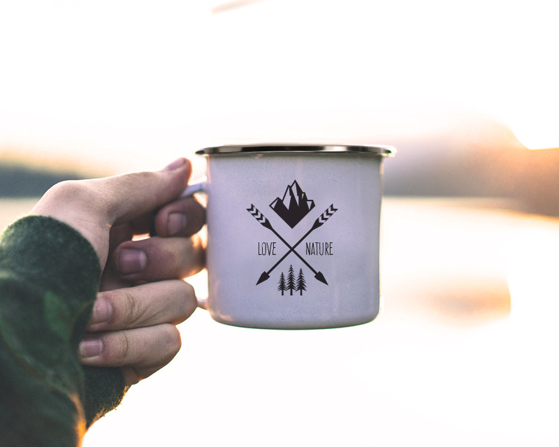 Emaille-Tasse Abenteuer