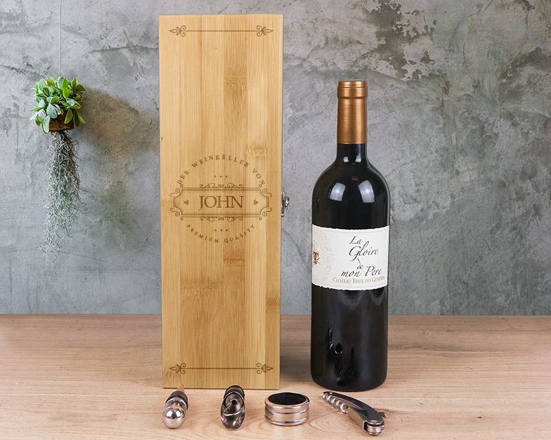 Gravierte Sommelier-Box Premium
