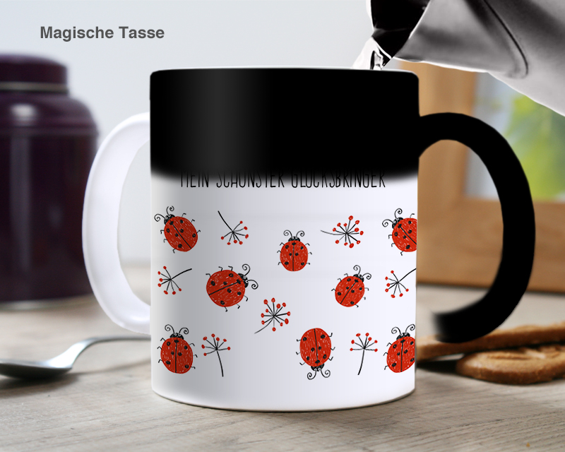 Tasse Marienkäfer Glücksbringer