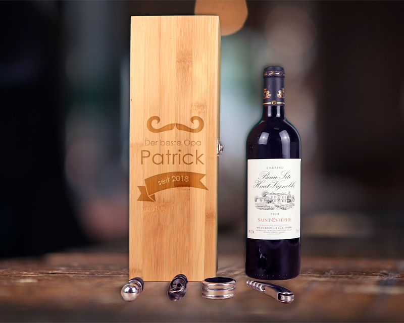 Coffret Sommelier personnalisable - Meilleur Grand-Père
