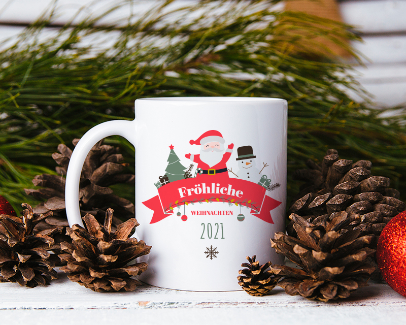 Personalisierbare Tasse - Frohes Fest