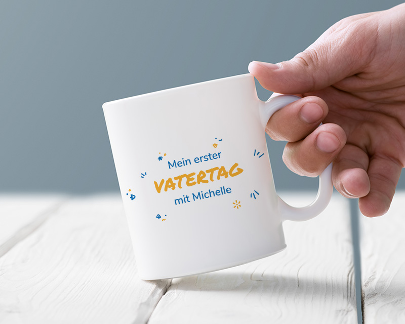 Personalisierbare Tasse - Mein erster Vatertag