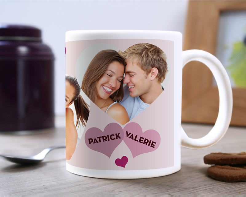Foto-Tasse Herzen