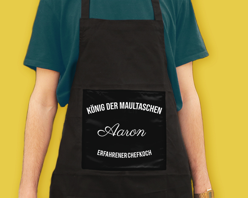 Anpassbare schwarze Schürze - 1