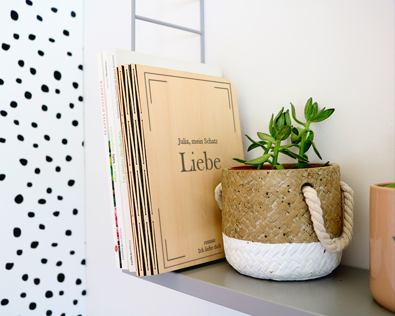 Personalisierbare Buch-Lampe - Moderner Einband