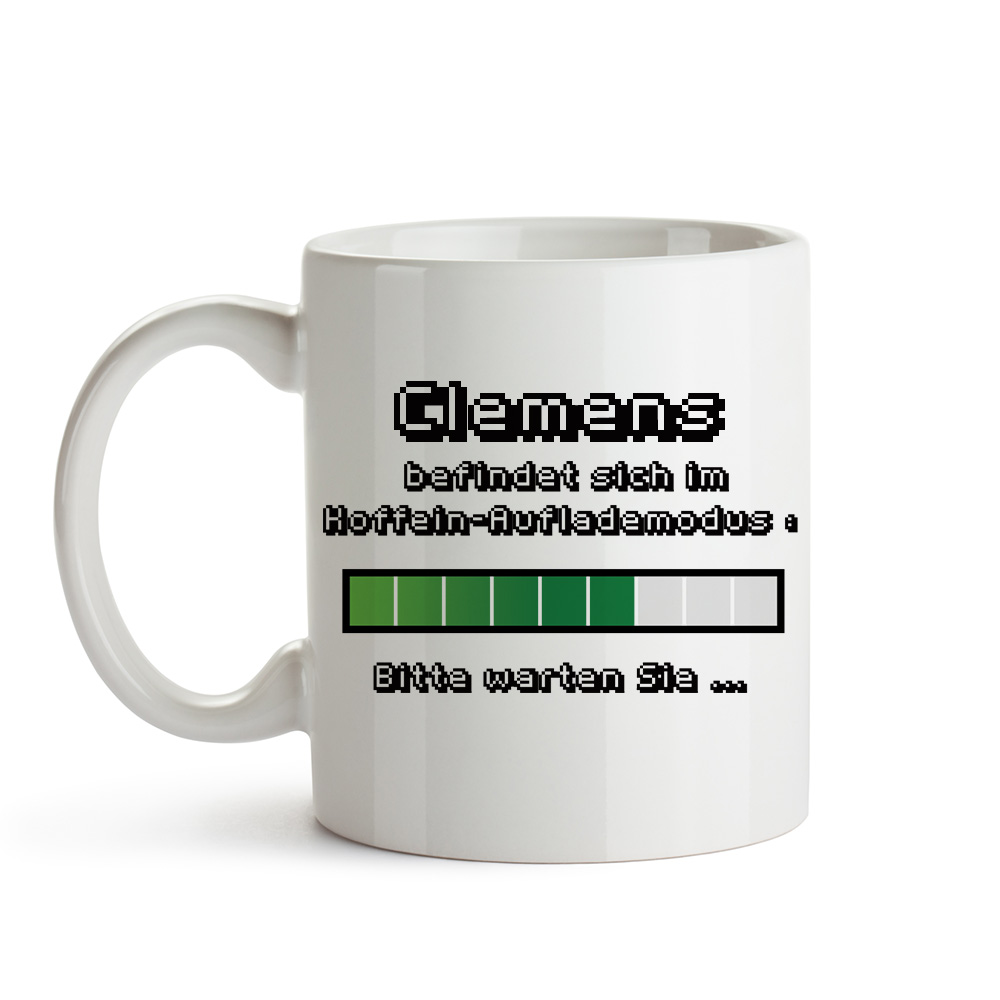 Tasse Koffein-Aufladung