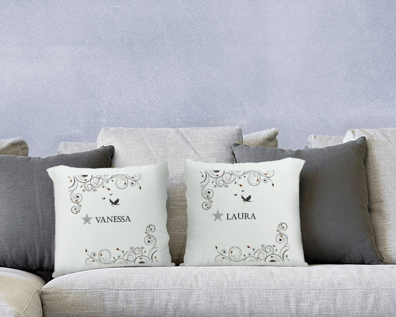 Coussin doux Romantique Etoile cristaux Swarovski®