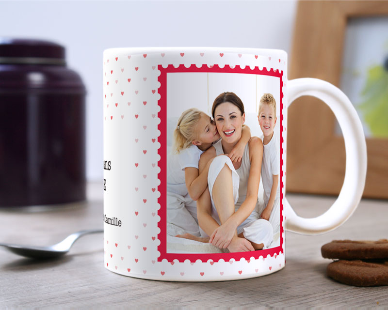Foto-Tasse innige Liebe
