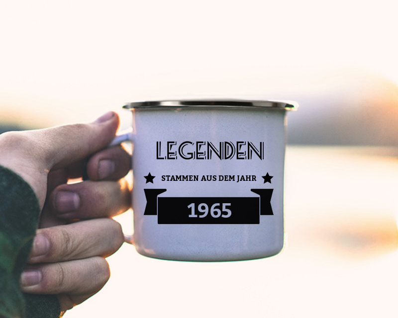 Personalisierbare Emaille-Tasse - Legenden