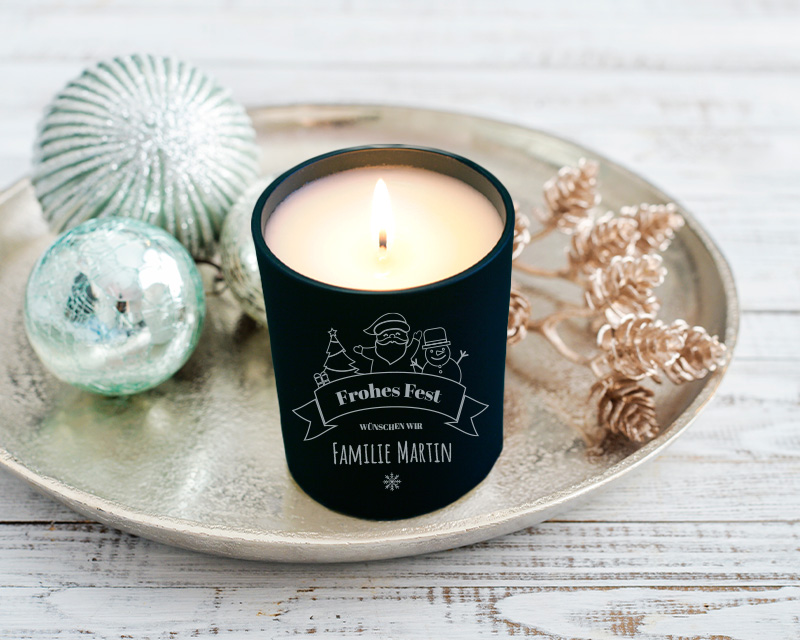 Bougie personnalisable parfumée - Joyeux Noël