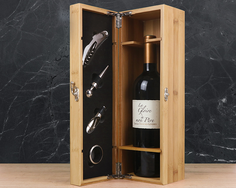 Wein Geschenk Box - Dekantierset Sommelier Set - Personalisierbares Geschenk - Prestige