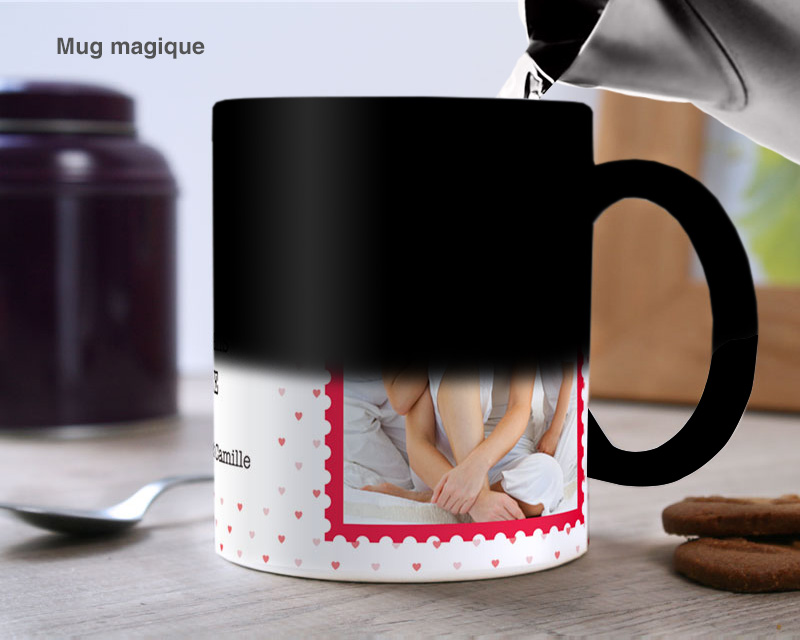 Foto-Tasse innige Liebe
