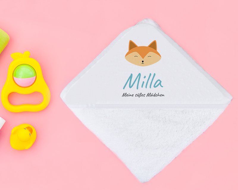 Cape de bain Personnalisable - Petit Renard