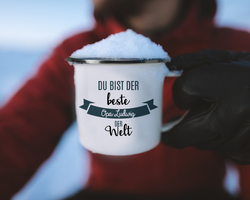 Tasse aus Emaille - Du bist der Beste