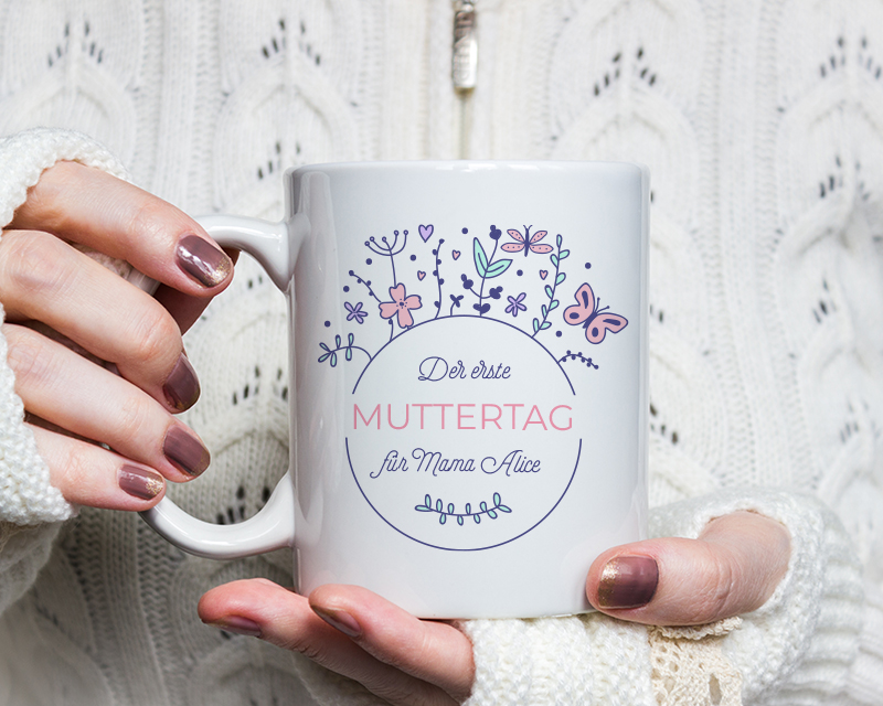 Personalisierbare Tasse - Kollektion Erster Muttertag