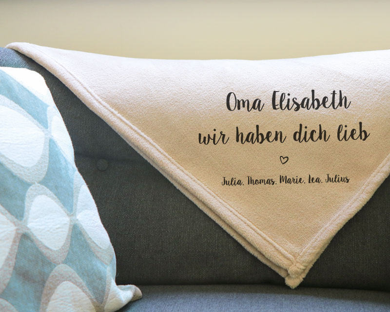 Weiches Maxi Plaid Großmutter