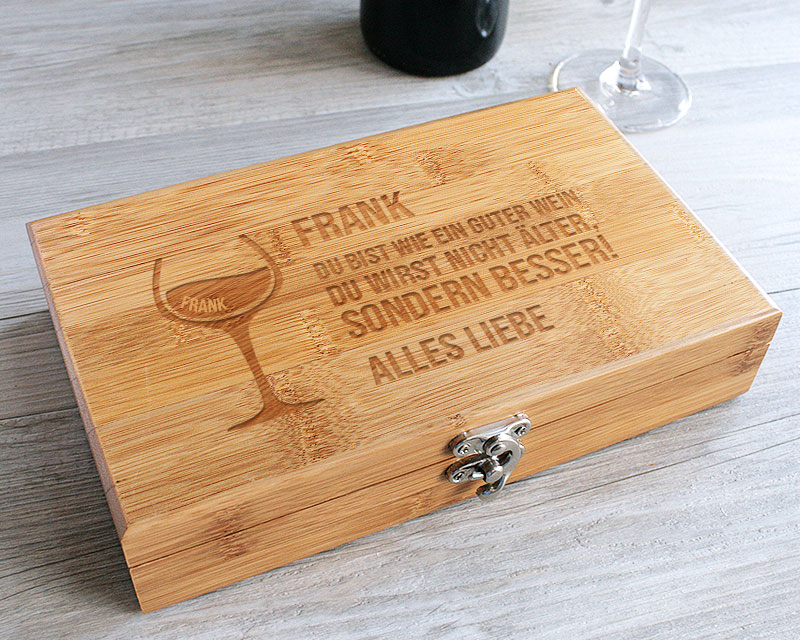 Wein Geschenk Box - Dekantierset Sommelier Set 1