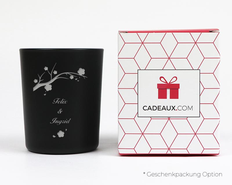 Personalisierte Kerze - es wird Frühling