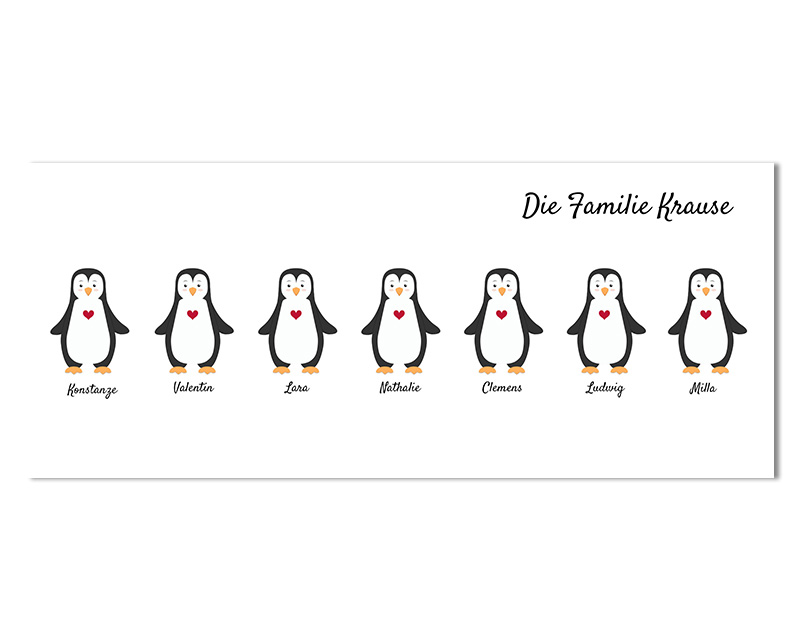 Tasse Pinguin Familie
