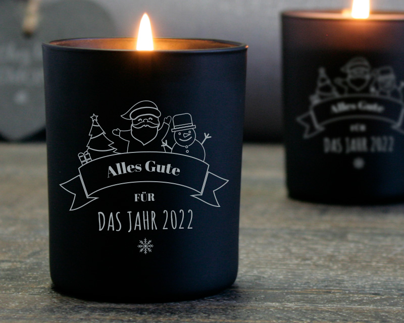 Bougie personnalisable parfumée - Joyeux Noël