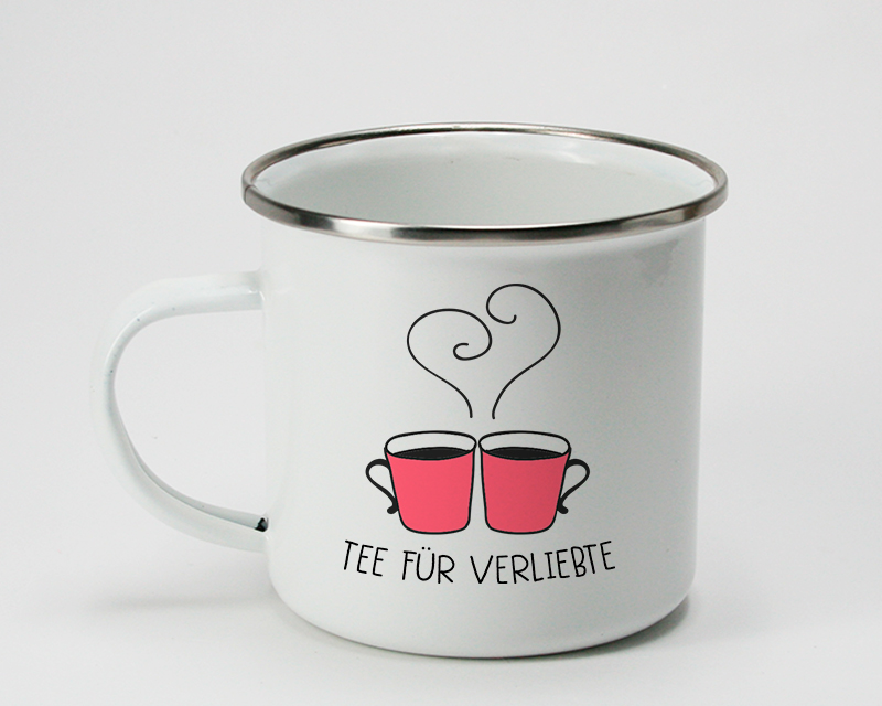 Personalisierte Emaille-Tasse - zu zweit