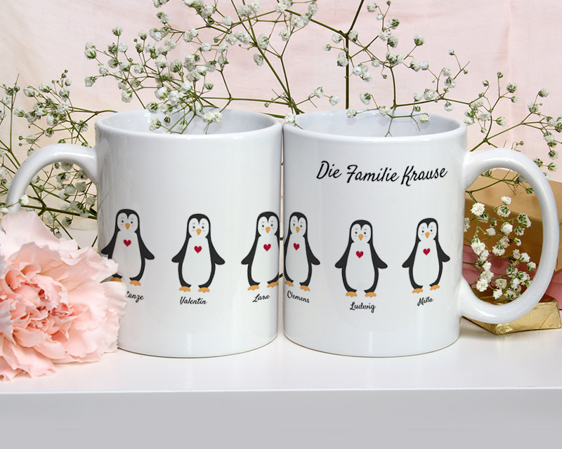 Tasse Pinguin Familie