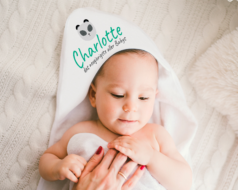 Cape de bain Personnalisable - Petit Panda