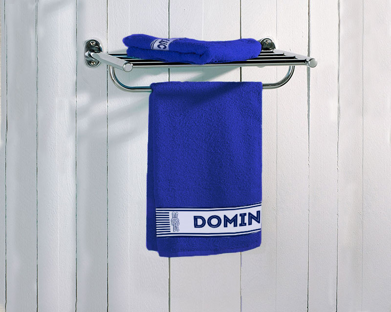 Personalisierbares Handtuch blau - Matrose