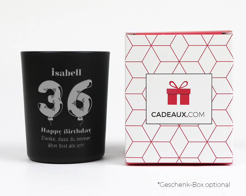 Bougie Personnalisable Parfumée - Collection ballons d'anniversaire