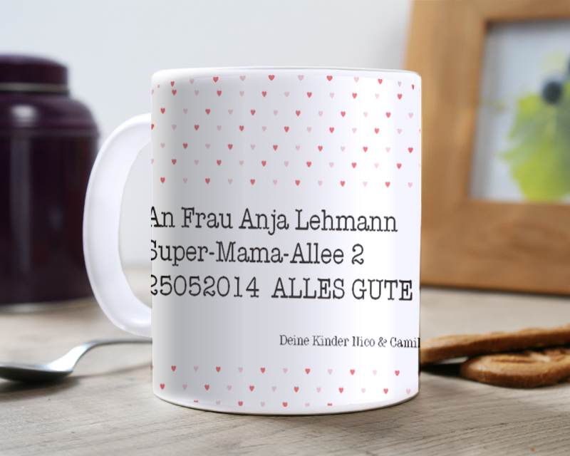 Foto-Tasse innige Liebe