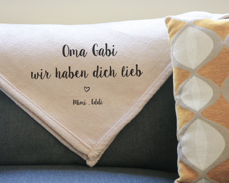 Weiches Maxi Plaid Großmutter