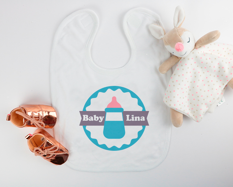 Personalisierbares Baby Latzchen - Vorname
