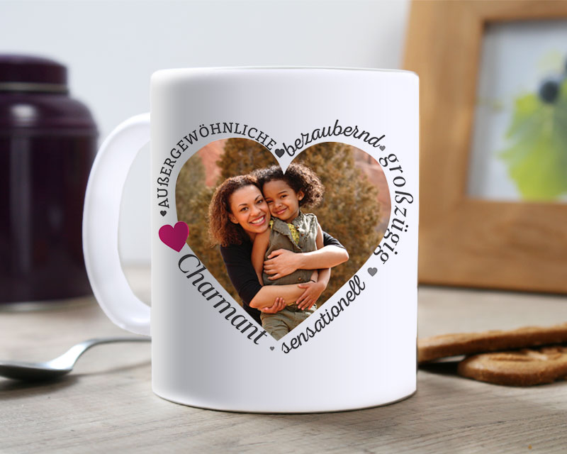 Tasse Liebe Worte für Mama Foto