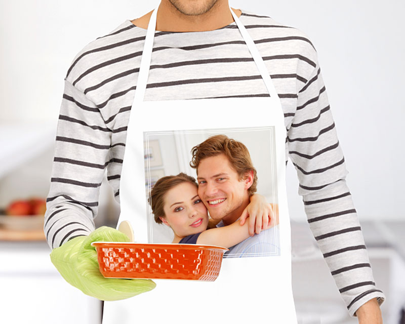 Personalisierbare Kochschürze Foto Quadrat