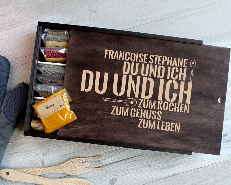 Coffret d'épices collection « L'amour de cuisiner »