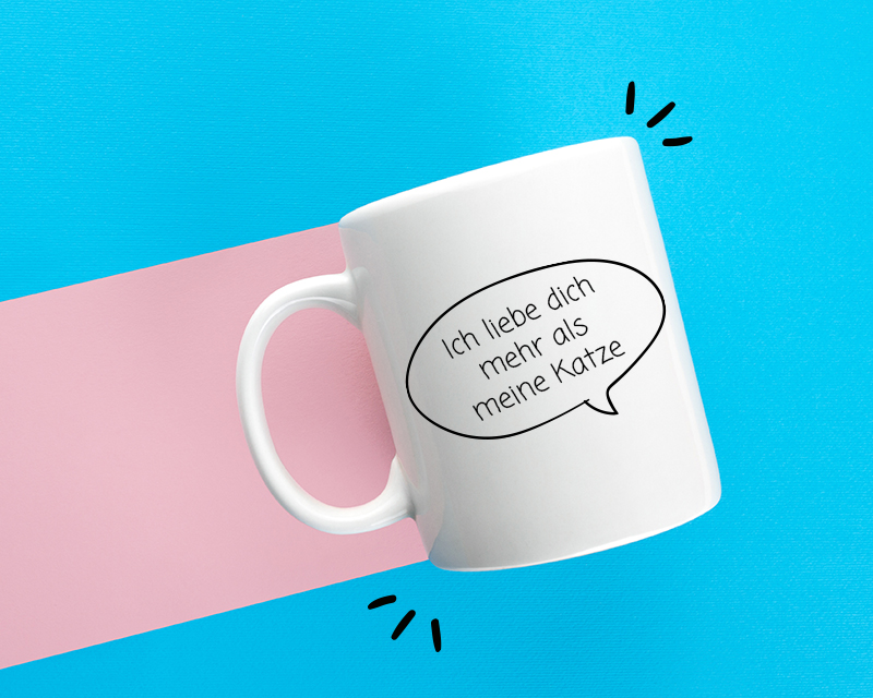 Personalisierbare Tasse - Sprechblase