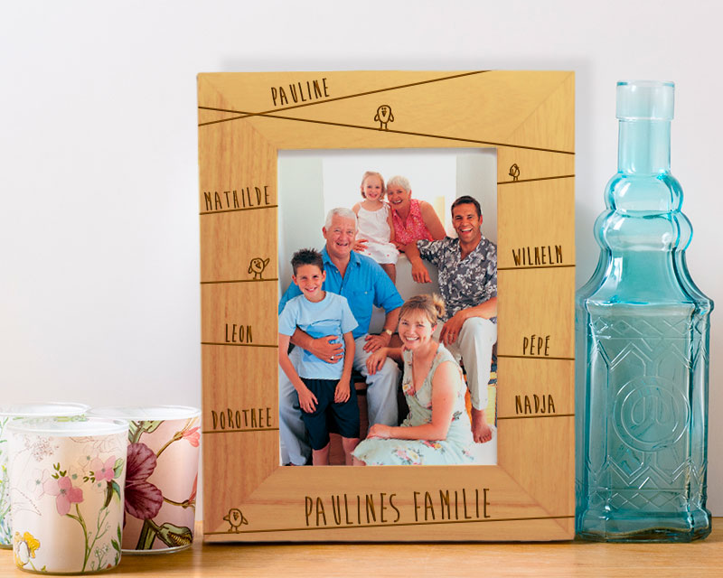 Cadre gravé Famille Message