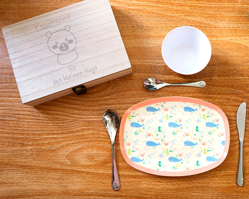 Kit couverts pour enfant personnalisable - Animaux
