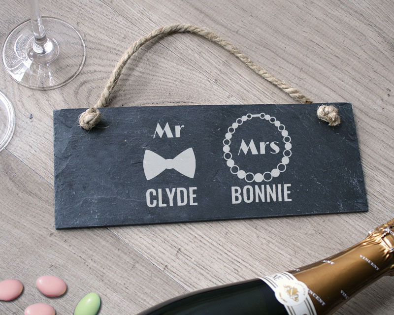 Personalisiertes Türschild - Mr & Mrs