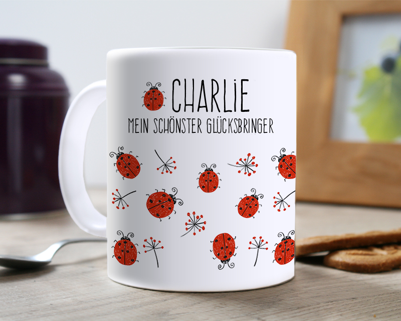 Tasse Marienkäfer Glücksbringer