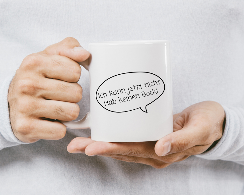 Personalisierbare Tasse - Sprechblase
