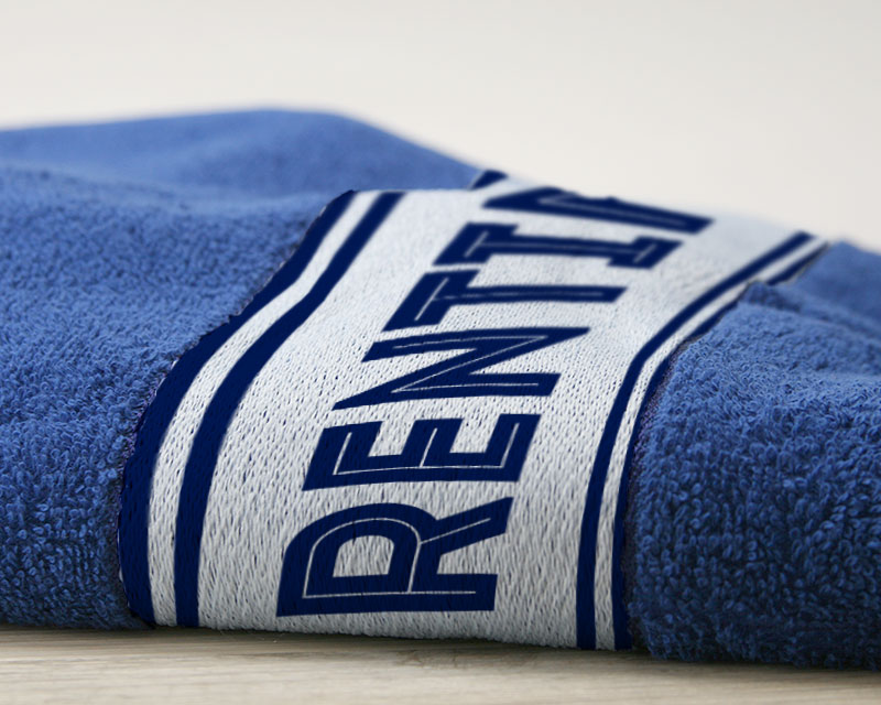 Personalisierbares Handtuch blau - Matrose